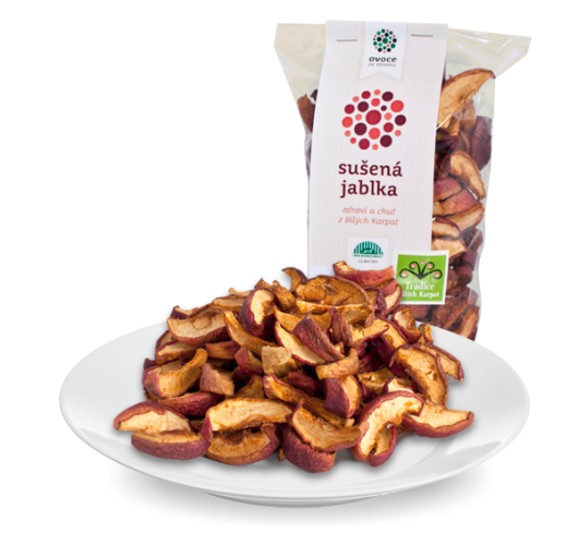 Sušená jablka plátky BIO 100 g